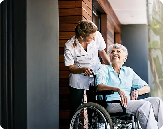 nurse offering medical home care services in Calgary