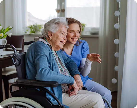 Calgary caregiver providing elderly care support